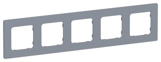 FLITE Рамка 5-местная РУ-5-К-ФлМ маренго IEK