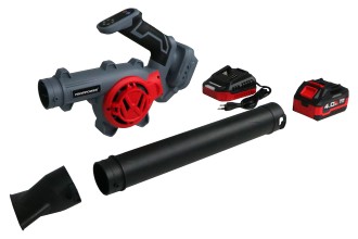 Аккумуляторная бесщеточная воздуходувка E0219M1 PROFIPOWER DWDUB-20B (20В, Li-ion-1шт, 4.0Ач, 6 скоростей, З/У, в коробке)