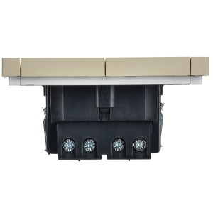 FORTE&PIANO Выключатель 2-клавишный перекрестный 10А FP409 ваниль IEK