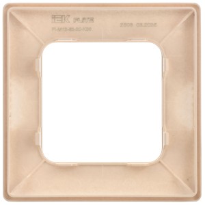 FLITE Рамка 1-местная РУ-1-К-ФлЛ льняной IEK