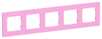 FLITE Рамка 5-местная РУ-5-К-ФлПр пурпурный IEK