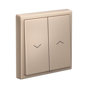 ARTGALLERY 2-клавишный ВЫКЛЮЧАТЕЛЬ ДЛЯ ЖАЛЮЗИ, 2х сх.4, 10А, механизм, ПЕСОЧНЫЙ