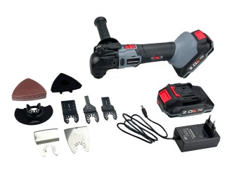 Аккумуляторный реноватор ProfiPower MKDTM-18V (2шт. 2.0Ач, 0-18000кол/мин., 4,0°. насадок 6шт, З/У, коробка) УЛУЧШЕННАЯ СЕРИЯ