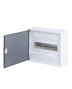 N12-ALFA, Щит навесной, 1 ряд, 12+2 мод., прозрач. дверца, IP40