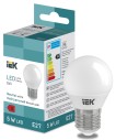 Лампа светодиодная LED Globe G45 400lm 4000K E27 IEK