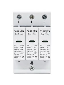 УЗИП/SPD-T1T2-3P, AC275V, 7KA(10/350us), 20-50KA(8/20)us Up<1,5KV