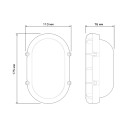 Св-к светодиодный Gauss IP65 175*110*76 12W IK10 1150lm 4000K 160-260V SOLID антивандальный овальный 1/12