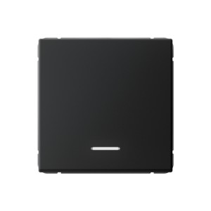 ARTGALLERY 1-клавишный ВЫКЛЮЧАТЕЛЬ с подсветкой, 10АХ, механизм, быстрозажим. клем., КАРБОН