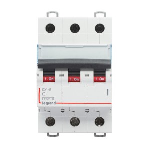 Автоматический выключатель DX3-E C 2A 3P 6kA 3M
