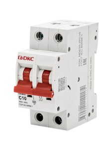 Автоматический выключатель YON max типа MD63S, 4,5кА, 2 полюса, хар-ка C, 10А DKC