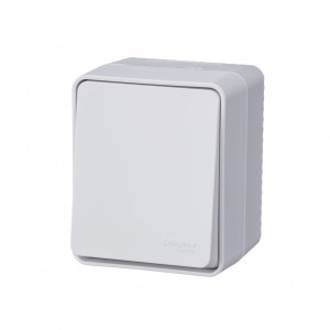 ATLASDESIGN PROFI IP54 О/У 1-клавишный ПЕРЕКЛЮЧАТЕЛЬ, сх.6, 10АХ, БЕЛЫЙ