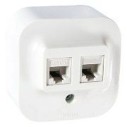 Роз RJ11+RJ45 КАТ 5 UTP БЕЛ