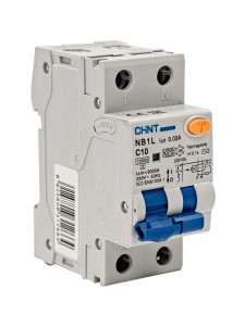 Диф. автомат NB1L 1P+N C10 30mA тип AC 10kA (36mm) (R)