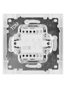 Выключатель перекрестный 1 кл. 10А белый "Сенеж" TDM