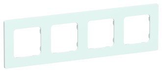 FLITE Рамка 4-местная РУ-4-К-ФлХЛ холодный лед IEK