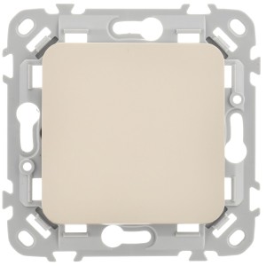 FLITE Выключатель 1-клавишный 10А ВС11-1-0-ФлШ шампань IEK