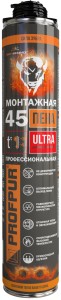Пена монтажная профессиональная PROFPUR ultra огнестойкая, 750 мл(Беларусь)