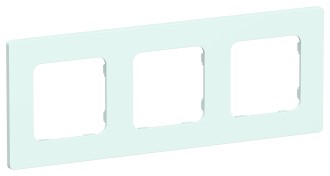 FLITE Рамка 3-местная РУ-3-К-ФлХЛ холодный лед IEK