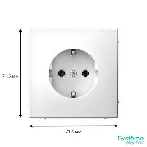 ARTGALLERY РОЗЕТКА с заземлением, 16А, механизм, быстрозажим. клем., БЕЛЫЙ