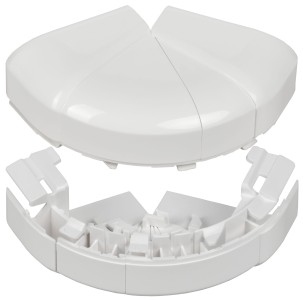 DLP Угол внешний изменяемый для кабель-канала 105х50мм (60-120град) белый