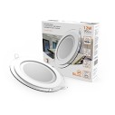 Светильник Gauss Glass круг 12W 900lm 3000K 185-265V IP20 монт Ø130 160*35 с дек стеклом LED 1/10/40