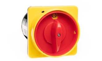 Переключатель BS 100 10 LK, аварийный, 3P, 100A, тип 0-1, 37kW(400VAC по АС-23), на дверь, красная блокируемая в 0 рукоятка, фронт IP40