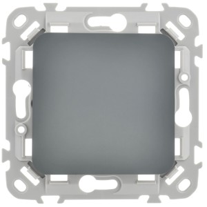 FLITE Выключатель 1-клавишный 10А ВС11-1-0-ФлМА мокрый асфальт IEK