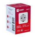 Умная розетка EKF Сonnect Wi-Fi  бел.