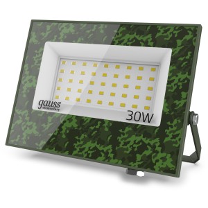 Прожектор светодиодный Gauss Elementary 30W 2700lm IP65 6500К ХАКИ 1/50