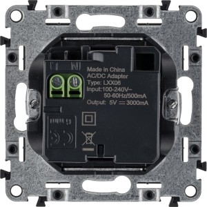 Valena Allure - Зарядное устройство 2xUSB Type C+C, 3000мА, белый (инд. упаковка)