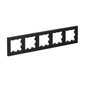 ATLASDESIGN 5-постовая РАМКА, универсальная, КАРБОН
