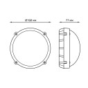 Св-к светодиодный Gauss IP65 D168*77 12W IK10 1150lm 4000K 160-260V SOLID антивандальный круглый 1/12