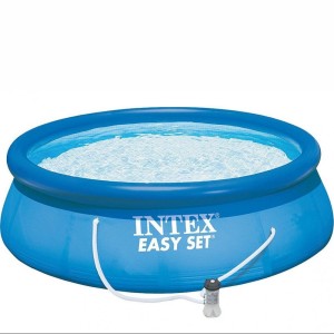 28108NP Бассейн надувной круглый EASY SET 244х61см с фильтр-насосом 1250л/ч INTEX
