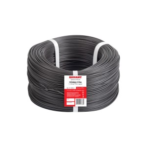 Провод ПГВА 1х1,00мм², Cu, черный, бухта 200м REXANT