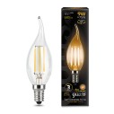 Лампа Gauss Filament Свеча на ветру 9W 680lm 2700К Е14 LED