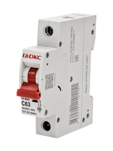 Автоматический выключатель YON max типа MD63S, 4,5кА, 1 полюс, хар-ка C, 63А DKC