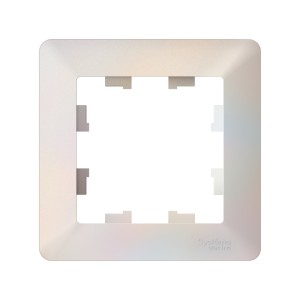 ATLASDESIGN AIR 1-постовая РАМКА, ЖЕМЧУГ/дымчатый белый