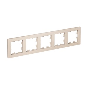 ATLASDESIGN 5-постовая РАМКА, универсальная, БЕЖЕВЫЙ