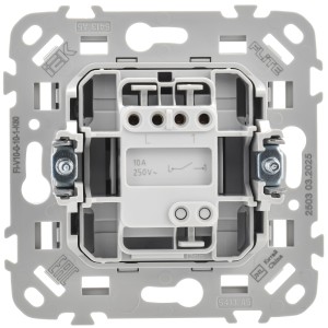 FLITE Выключатель 1-клавишный 10А ВС11-1-0-ФлМА мокрый асфальт IEK