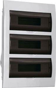 Корпус пластиковый ЩРВ-П-36 черн. прозр. дверь IP41 GENERICA