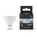 Лампа Gauss MR16 5W 530lm 6500K GU5.3 диммируемая LED 1/10/100