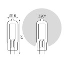 Лампа Gauss G4 AC220-240V 4.5W 400lm 4100K стекло LED 1/10/200