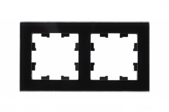 ATLASDESIGN NATURE 2-постовая РАМКА, ОРГАНИЧЕСКОЕ СТЕКЛО ЧЕРНЫЙ