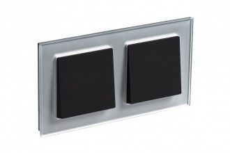 ATLASDESIGN NATURE 2-постовая РАМКА, ОРГАНИЧЕСКОЕ СТЕКЛО АЛЮМИНИЙ