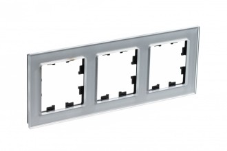 ATLASDESIGN NATURE 3-постовая РАМКА, ОРГАНИЧЕСКОЕ СТЕКЛО АЛЮМИНИЙ