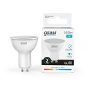 Лампа Gauss Elementary MR16 7W 550lm 4100К GU10 LED