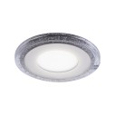 Светильник Gauss Bubbles круг 3+3W, 350lm 3000K 180-265V IP20 монтаж Ø80 103*31мм 3 режима LED 1/40