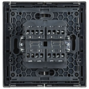 FORTE&PIANO Выключатель 2-клавишный перекрестный 10А FP509 сталь IEK