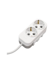 EL-BI,Myra,удлинитель 2гн1м с/з белый,527-010201-211