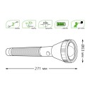 Фонарь ручной Gauss модель GFL201 5.5W 180lm Li-ion 2400mAh LED 1/10/40